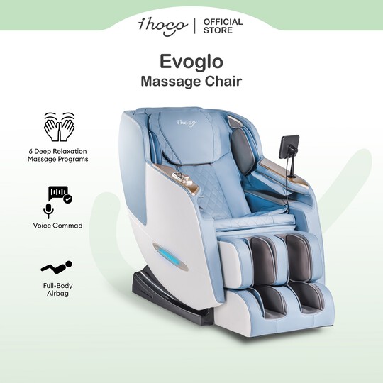 [Warehouse Sale 15th - 24th August 2025] Ihoco Evoglo Massage Chair [Serene Blue]